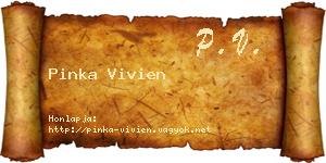 Pinka Vivien névjegykártya